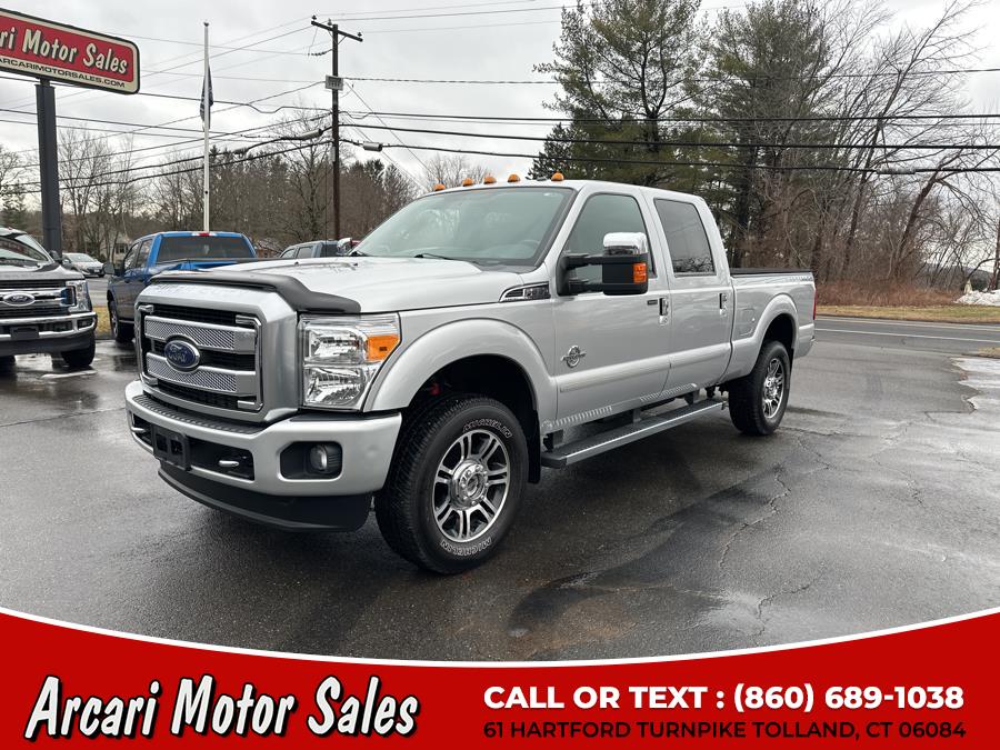 2015 Ford Super Duty F-350 SRW 4WD Crew Cab 156" Platinum, available for sale in Tolland, Connecticut | Arcari Motor Sales. Tolland, Connecticut