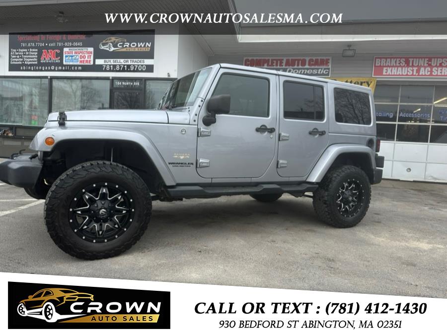 2015 Jeep Wrangler Unlimited 4WD 4dr Sahara, available for sale in Abington, Massachusetts | Crown Auto Sales. Abington, Massachusetts
