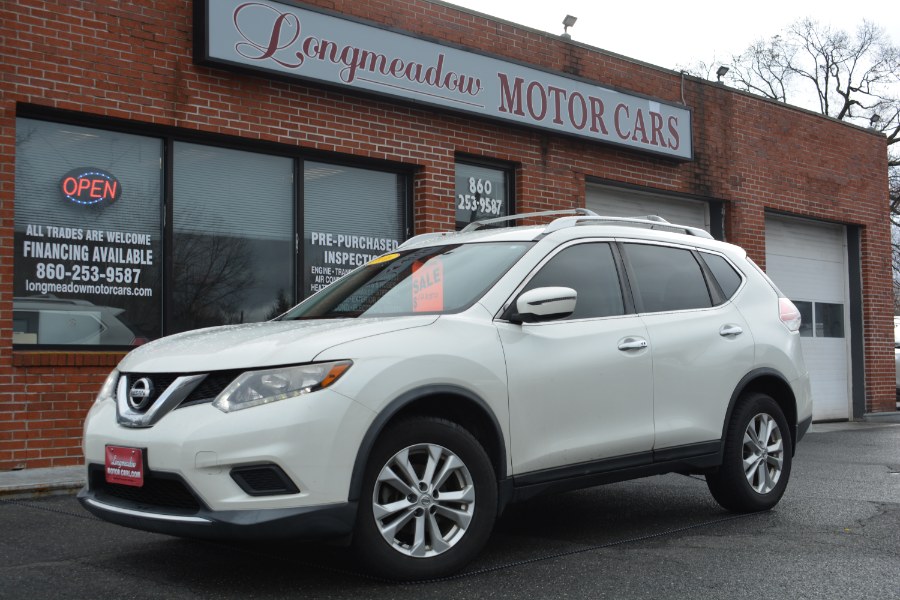 2016 Nissan Rogue AWD 4dr SV, available for sale in ENFIELD, Connecticut | Longmeadow Motor Cars. ENFIELD, Connecticut