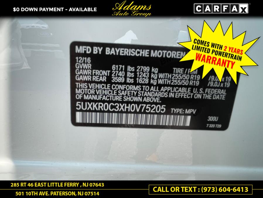 2017 BMW X5 xDrive35i Sports Activity Vehicle, available for sale in Little Ferry , New Jersey | Adams Auto Group . Little Ferry , New Jersey 2017 BMW X5 xDrive35i Sports Activity Vehicle, available for sale in Little Ferry , New Jersey | Adams Auto Group . Little Ferry , New Jersey