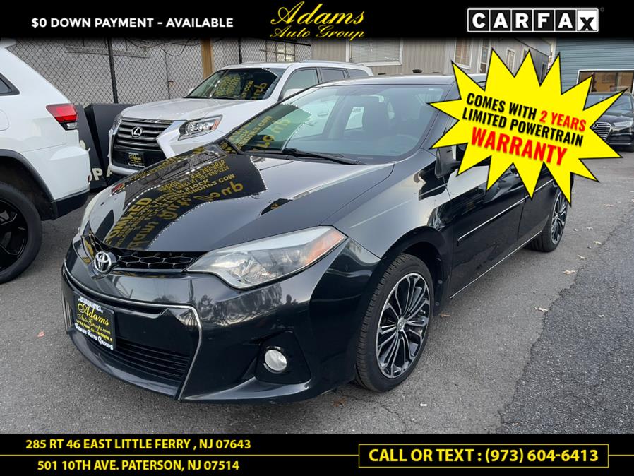 2015 Toyota Corolla 4dr Sdn CVT S Plus (Natl), available for sale in Paterson, New Jersey | Adams Auto Group. Paterson, New Jersey