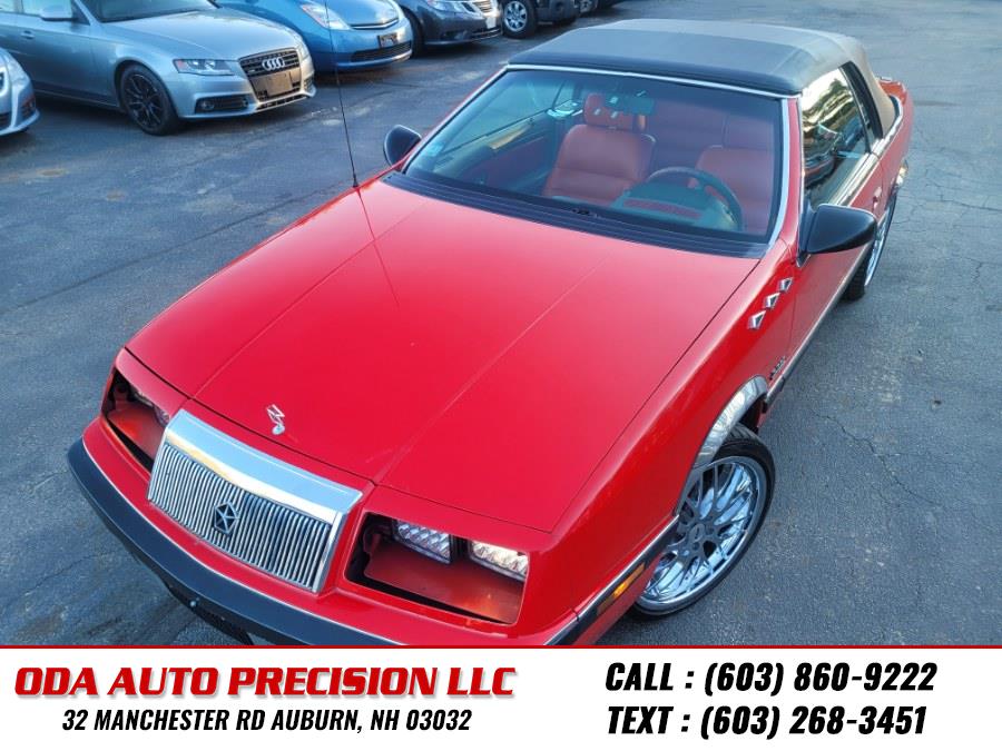 1990 Chrysler Lebaron 2dr Convertible GT, available for sale in Auburn, New Hampshire | ODA Auto Precision LLC. Auburn, New Hampshire 1990 Chrysler Lebaron 2dr Convertible GT, available for sale in Auburn, New Hampshire | ODA Auto Precision LLC. Auburn, New Hampshire