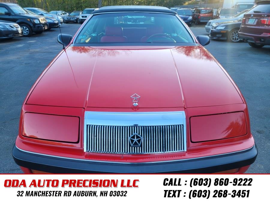 1990 Chrysler Lebaron 2dr Convertible GT, available for sale in Auburn, New Hampshire | ODA Auto Precision LLC. Auburn, New Hampshire 1990 Chrysler Lebaron 2dr Convertible GT, available for sale in Auburn, New Hampshire | ODA Auto Precision LLC. Auburn, New Hampshire