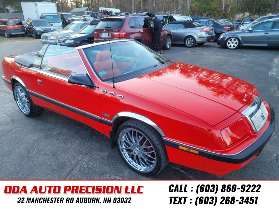 1990 Chrysler Lebaron 2dr Convertible GT, available for sale in Auburn, New Hampshire | ODA Auto Precision LLC. Auburn, New Hampshire 1990 Chrysler Lebaron 2dr Convertible GT, available for sale in Auburn, New Hampshire | ODA Auto Precision LLC. Auburn, New Hampshire