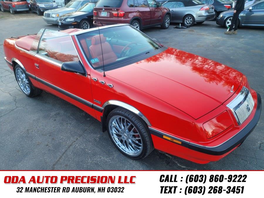 1990 Chrysler Lebaron 2dr Convertible GT, available for sale in Auburn, New Hampshire | ODA Auto Precision LLC. Auburn, New Hampshire 1990 Chrysler Lebaron 2dr Convertible GT, available for sale in Auburn, New Hampshire | ODA Auto Precision LLC. Auburn, New Hampshire