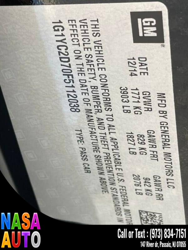 2015 Chevrolet Corvette 2dr Stingray Cpe w/2LT, available for sale in Passaic, New Jersey | Nasa Auto. Passaic, New Jersey 2015 Chevrolet Corvette 2dr Stingray Cpe w/2LT, available for sale in Passaic, New Jersey | Nasa Auto. Passaic, New Jersey