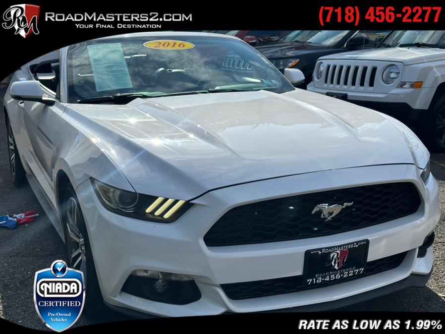 2016 Ford Mustang Conv EcoBoost Premium, available for sale in Middle Village, New York | Road Masters II INC. Middle Village, New York