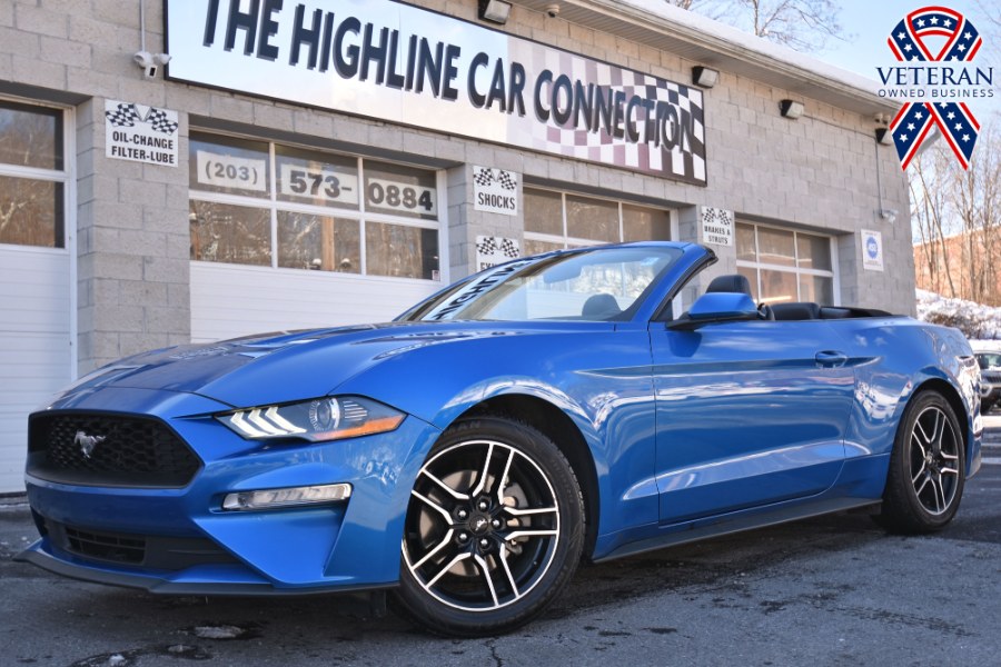 2021 Ford Mustang EcoBoost Premium Convertible, available for sale in Waterbury, Connecticut | Highline Car Connection. Waterbury, Connecticut
