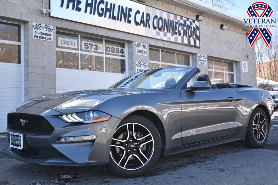 2021 Ford Mustang EcoBoost Premium Convertible, available for sale in Waterbury, Connecticut | Highline Car Connection. Waterbury, Connecticut