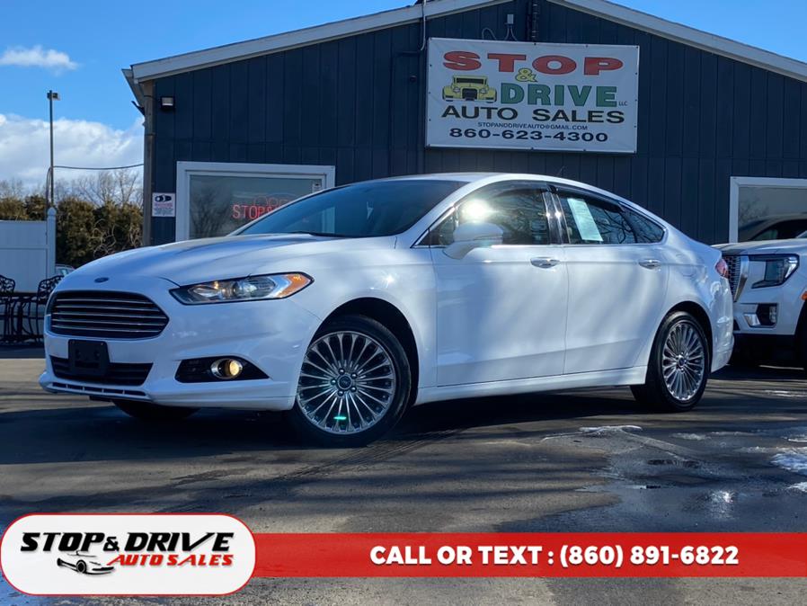 2016 Ford Fusion 4dr Sdn Titanium FWD, available for sale in East Windsor, Connecticut | Stop & Drive Auto Sales. East Windsor, Connecticut