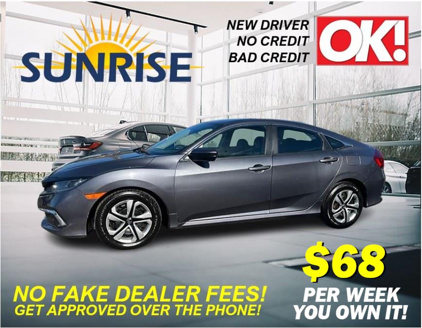 2019 Honda Civic LX. ONE OWNER ! LOW MILES!!!, available for sale in Rosedale, New York | Sunrise Auto Sales. Rosedale, New York