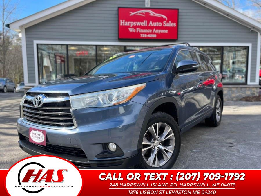 2015 Toyota Highlander AWD 4dr V6 XLE (Natl), available for sale in Harpswell, Maine | Harpswell Auto Sales Inc. Harpswell, Maine