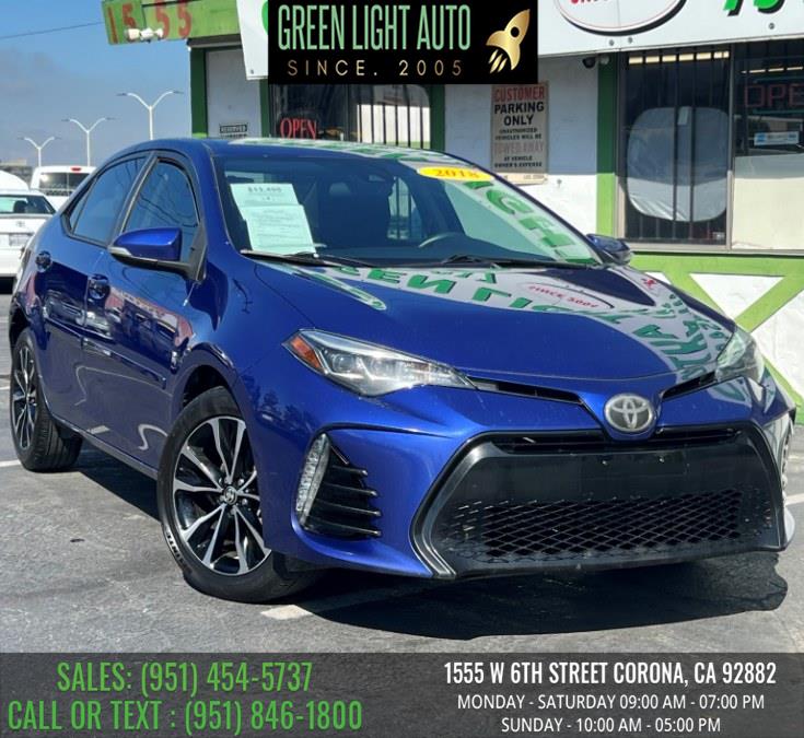 2018 Toyota Corolla SE CVT (Natl), available for sale in Corona, California | Green Light Auto. Corona, California