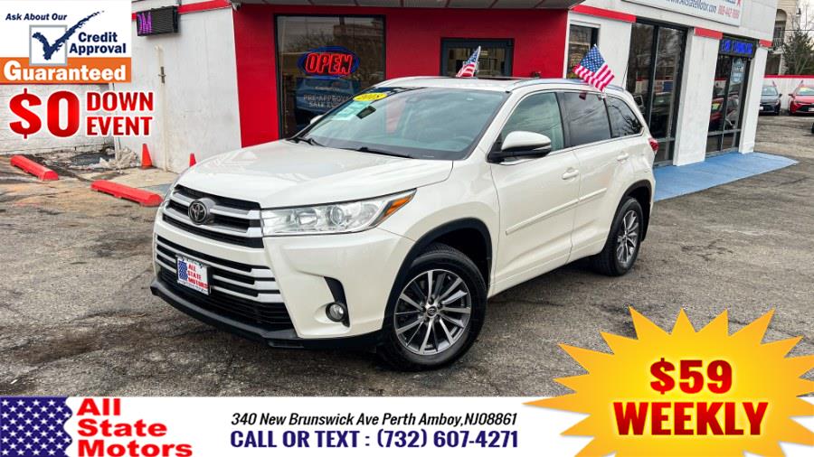 2018 Toyota Highlander XLE V6 AWD (Natl), available for sale in Perth Amboy, New Jersey | All State Motor Inc. Perth Amboy, New Jersey