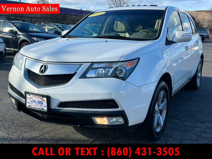 2012 Acura MDX AWD 4dr Tech Pkg, available for sale in Manchester, Connecticut | Vernon Auto Sale & Service. Manchester, Connecticut