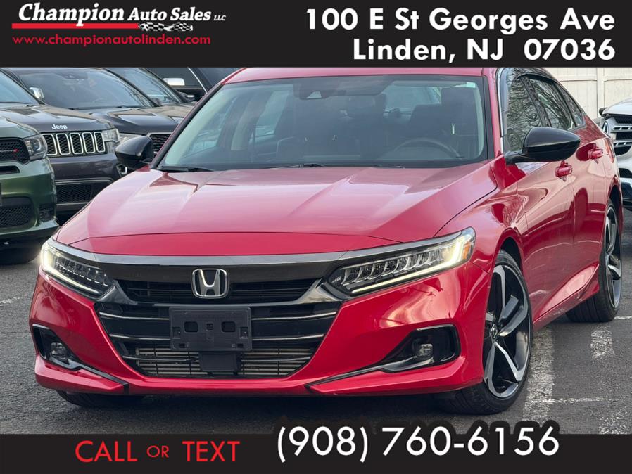 2021 Honda Accord Sedan Sport SE 1.5T CVT, available for sale in Linden, New Jersey | Champion Used Auto Sales. Linden, New Jersey