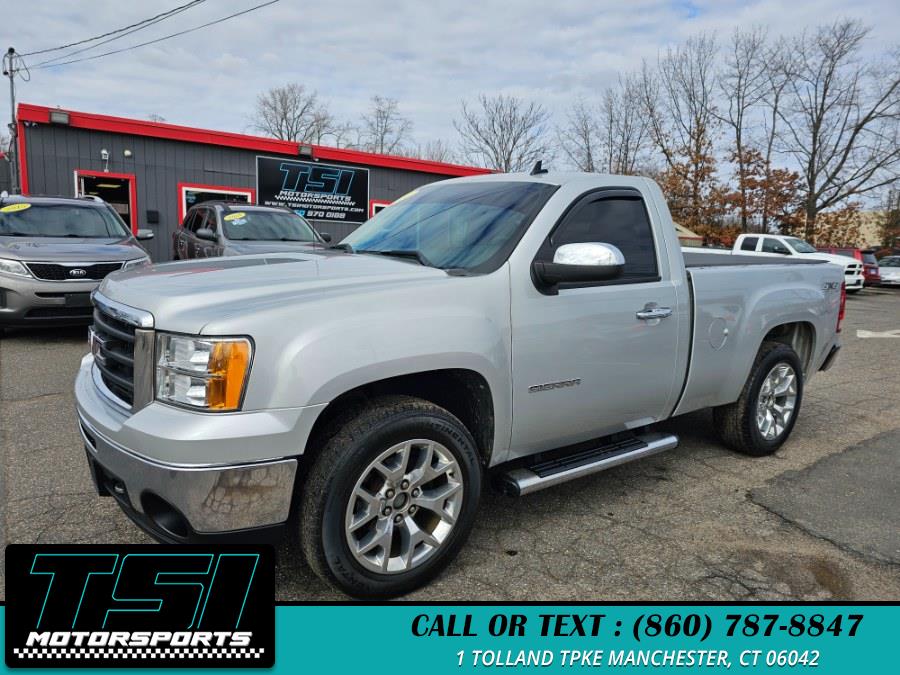 2010 GMC Sierra 1500 4WD Reg Cab 119.0" SLE, available for sale in Manchester, Connecticut | TSI Motorsports. Manchester, Connecticut
