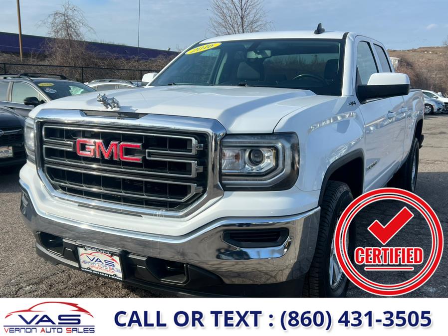 2016 GMC Sierra 1500 4WD Double Cab 143.5" SLE, available for sale in Manchester, Connecticut | Vernon Auto Sale & Service. Manchester, Connecticut