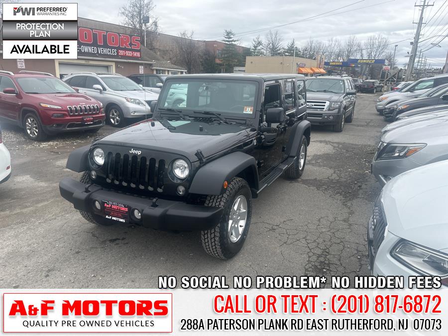 2015 Jeep Wrangler Unlimited 4WD 4dr Sport, available for sale in East Rutherford, New Jersey | A&F Motors LLC. East Rutherford, New Jersey