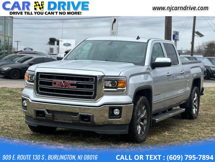 2014 GMC Sierra 1500 SLT Crew Cab Long Box 4WD, available for sale in Burlington, New Jersey | Car N Drive. Burlington, New Jersey