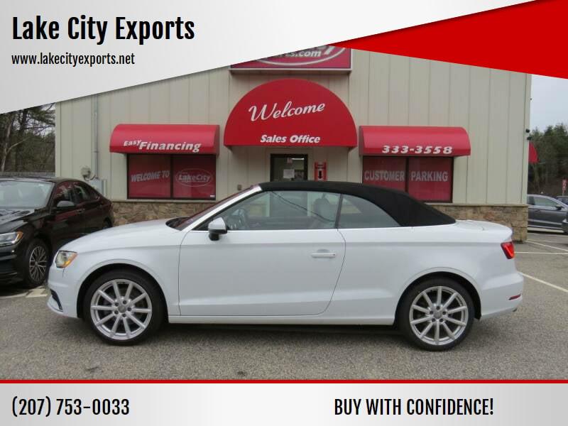 2016 Audi A3 1.8T Premium 2dr Convertible, available for sale in Auburn, Maine | Lake City Exports Inc. Auburn, Maine
