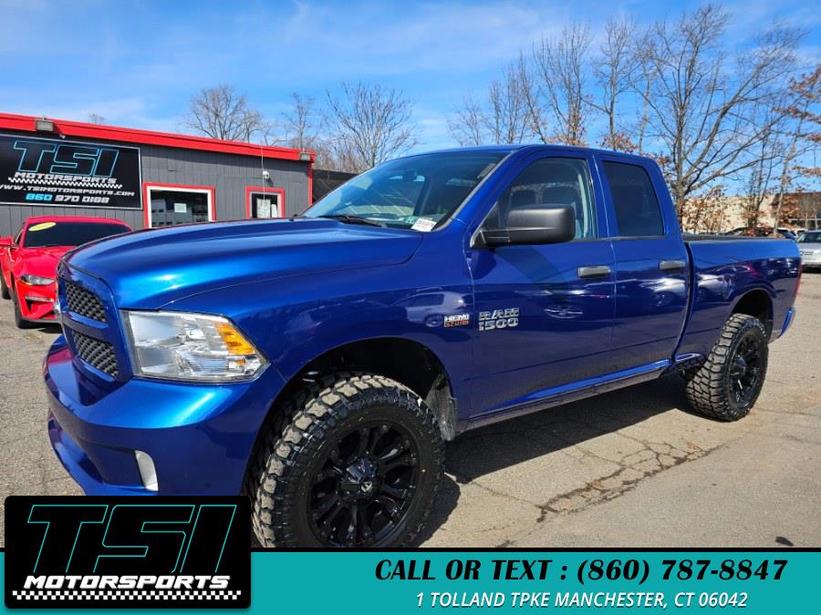 2017 Ram 1500 Express 4x4 Quad Cab 6''4" Box, available for sale in Manchester, Connecticut | TSI Motorsports. Manchester, Connecticut