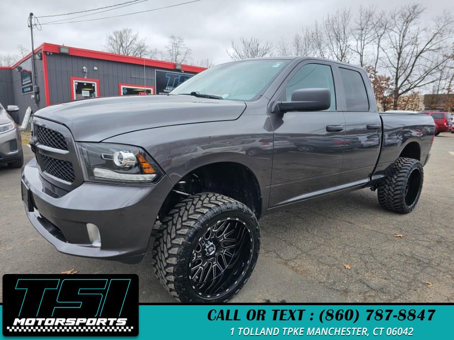 2018 Ram 1500 Express 4x4 Quad Cab 6''4" Box, available for sale in Manchester, Connecticut | TSI Motorsports. Manchester, Connecticut