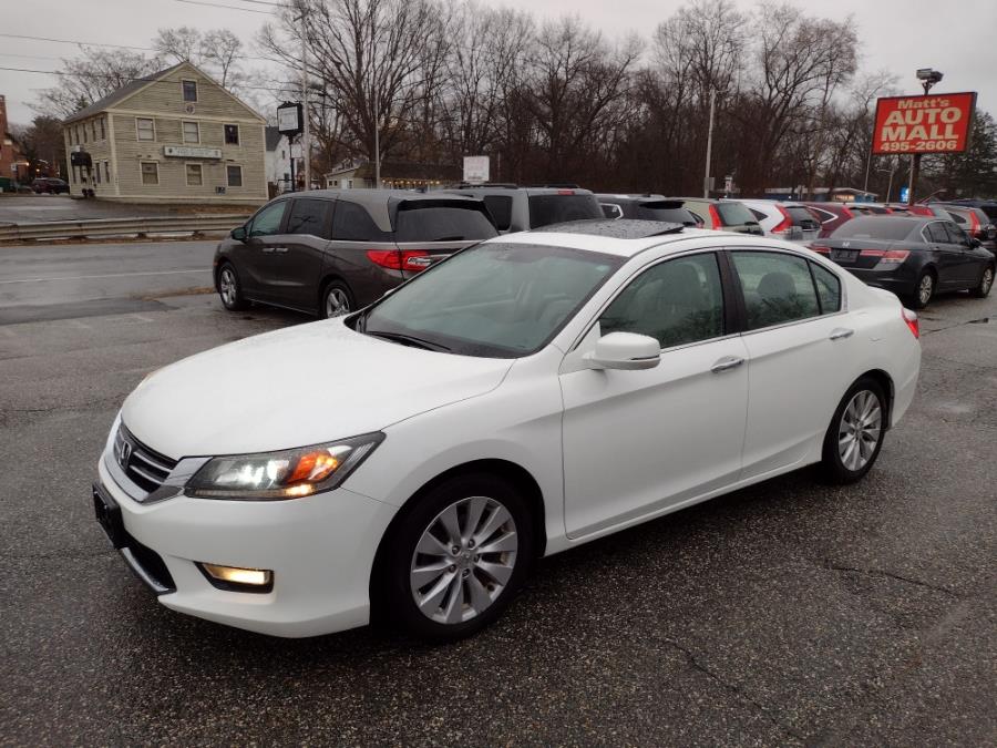 2013 Honda Accord Sdn 4dr I4 CVT EX-L, available for sale in Chicopee, Massachusetts | Matts Auto Mall LLC. Chicopee, Massachusetts