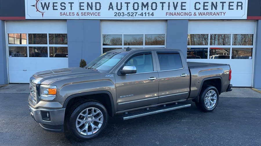 2015 GMC Sierra 1500 4WD Crew Cab 143.5" SLT, available for sale in Waterbury, Connecticut | West End Automotive Center. Waterbury, Connecticut