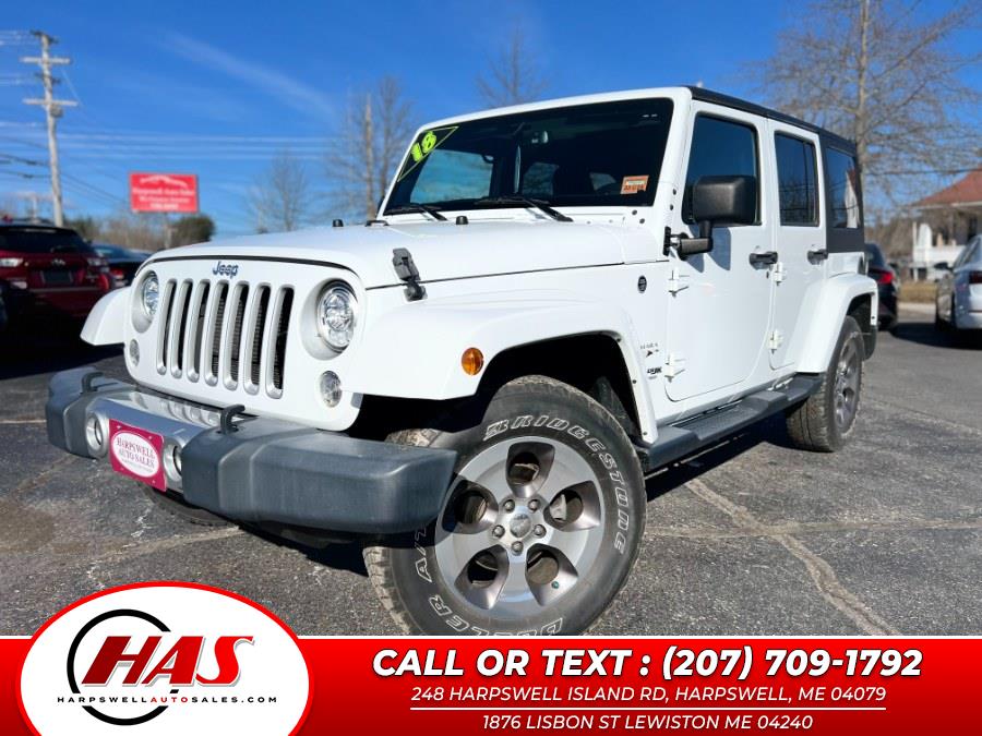 2018 Jeep Wrangler JK Unlimited Sahara 4x4, available for sale in Harpswell, Maine | Harpswell Auto Sales Inc. Harpswell, Maine