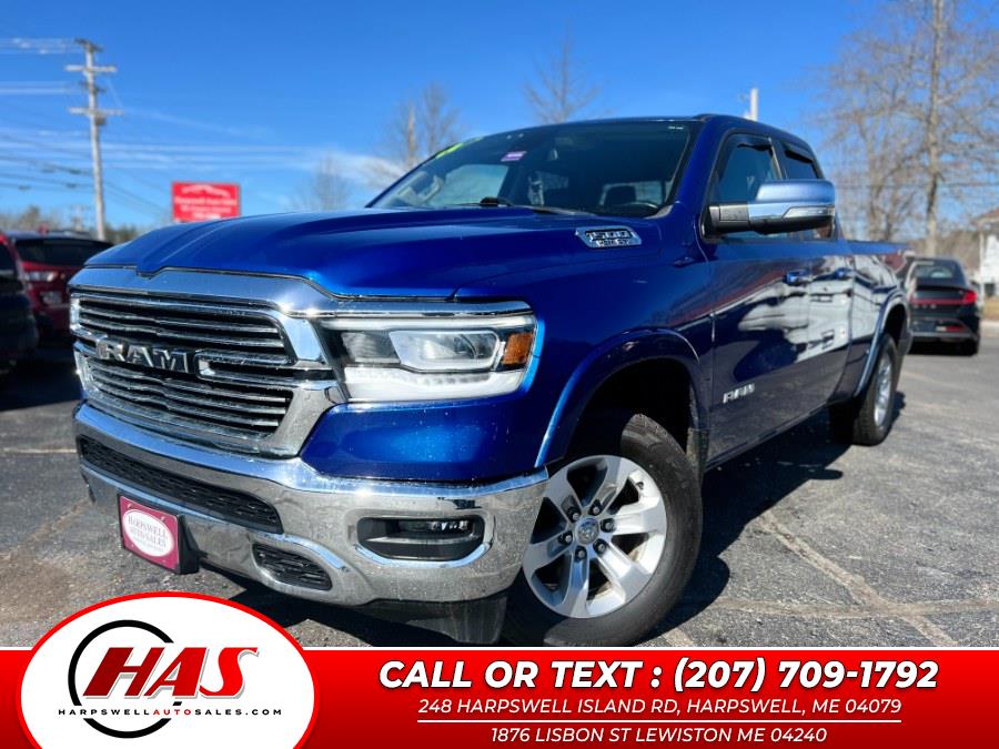 2019 Ram 1500 Laramie 4x4 Quad Cab 6''4" Box, available for sale in Harpswell, Maine | Harpswell Auto Sales Inc. Harpswell, Maine