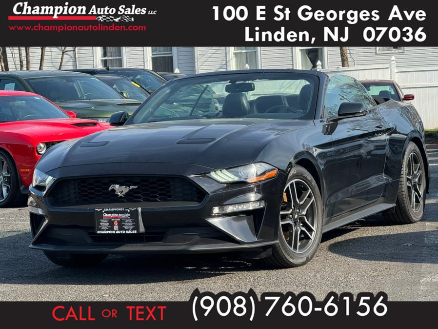 2020 Ford Mustang EcoBoost Premium Convertible, available for sale in Linden, New Jersey | Champion Used Auto Sales. Linden, New Jersey