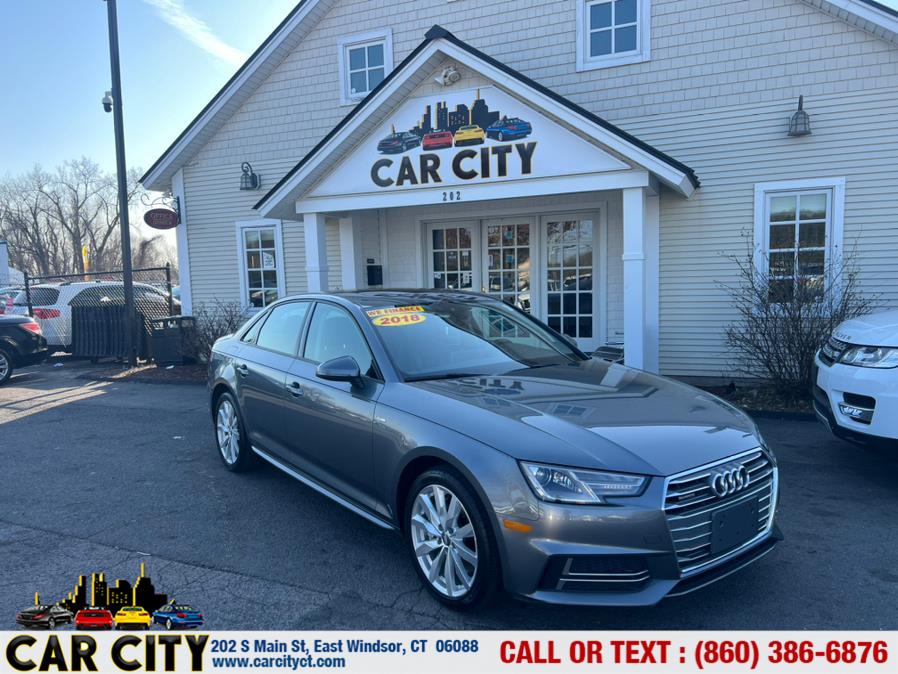 2018 Audi A4 2.0 TFSI Premium S Tronic quattro AWD, available for sale in East Windsor, Connecticut | Car City LLC. East Windsor, Connecticut
