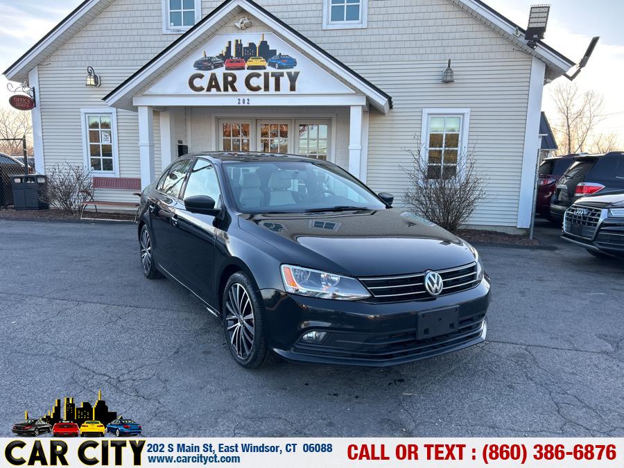 2016 Volkswagen Jetta Sedan 4dr Auto 1.8T Sport PZEV, available for sale in East Windsor, Connecticut | Car City LLC. East Windsor, Connecticut