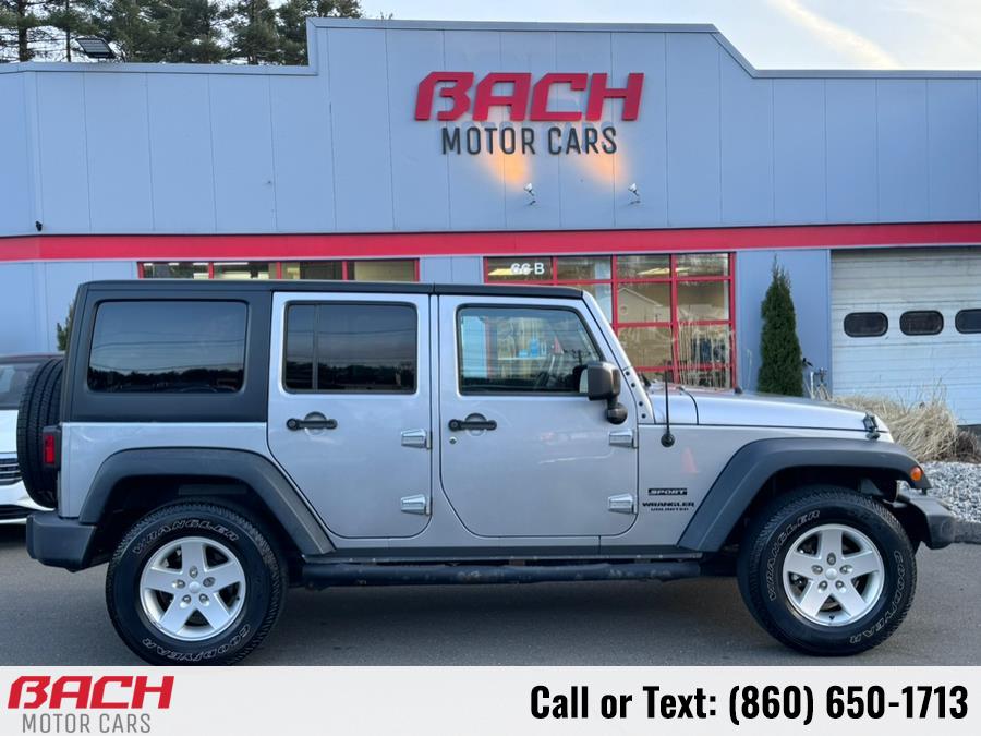 2016 Jeep Wrangler Unlimited 4WD 4dr Sport S, available for sale in Canton , Connecticut | Bach Motor Cars. Canton , Connecticut