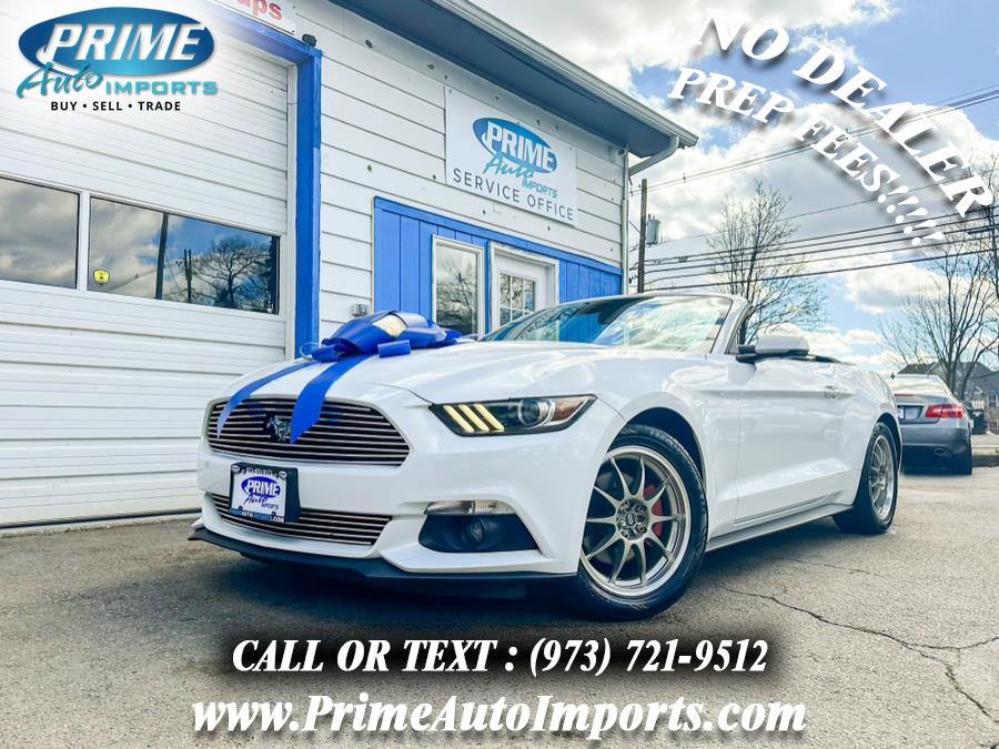 2017 Ford Mustang EcoBoost Premium Convertible, available for sale in Bloomingdale, New Jersey | Prime Auto Imports. Bloomingdale, New Jersey