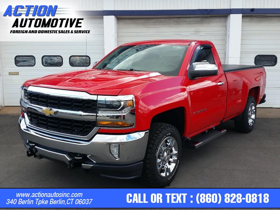 2018 Chevrolet Silverado 1500 4WD Reg Cab 133.0" Work Truck, available for sale in Berlin, Connecticut | Action Automotive. Berlin, Connecticut