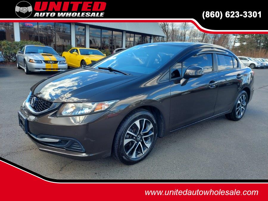 2013 Honda Civic Sdn 4dr Auto EX, available for sale in East Windsor, Connecticut | United Auto Sales of E Windsor, Inc. East Windsor, Connecticut