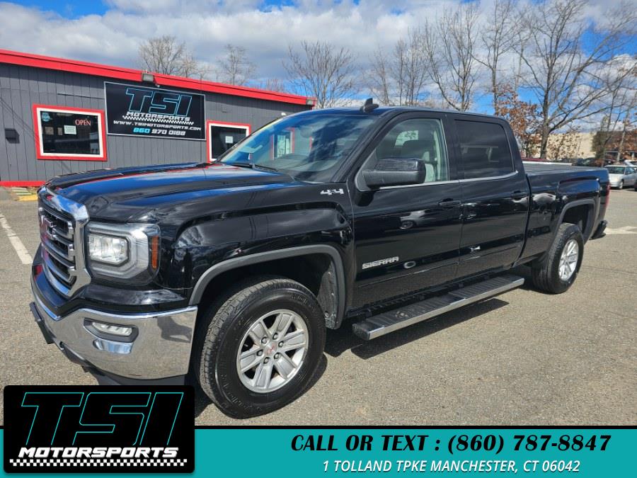 2017 GMC Sierra 1500 4WD Crew Cab 153.0" SLE, available for sale in Manchester, Connecticut | TSI Motorsports. Manchester, Connecticut