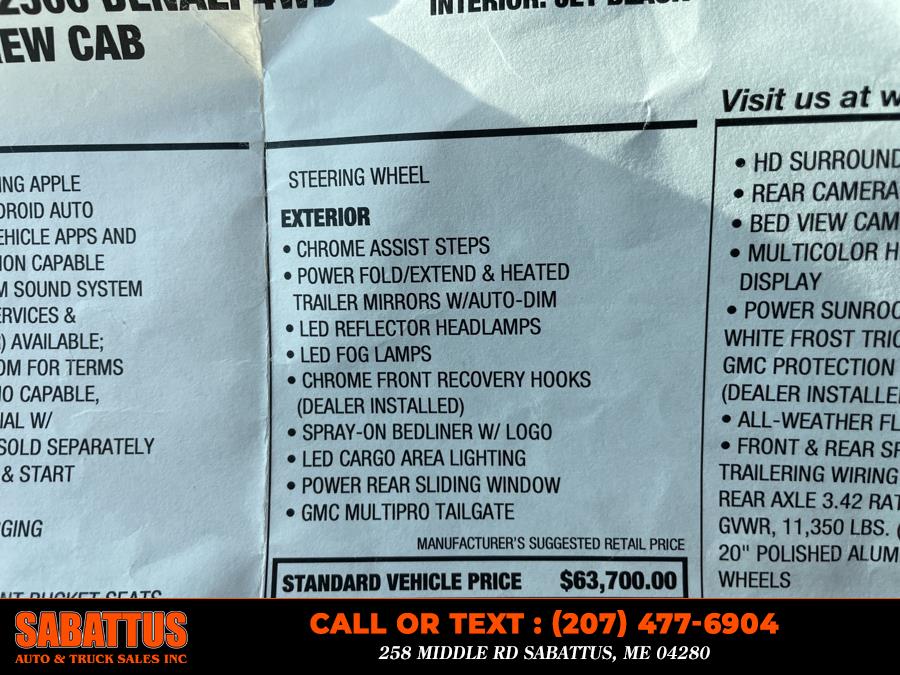 GMC Sierra 2500HD 2020 in Sabattus, Lewiston, Lisbon, Auburn ME