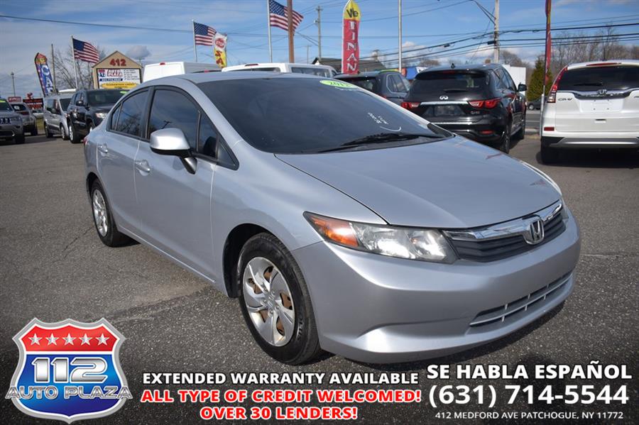 2012 Honda Civic LX, available for sale in Patchogue, New York | 112 Auto Plaza. Patchogue, New York