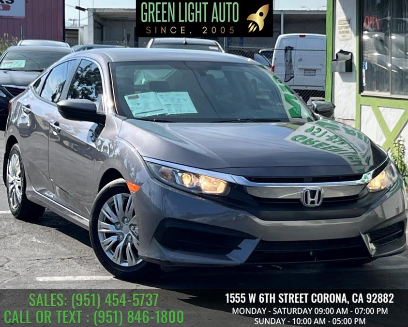2018 Honda Civic Sedan LX CVT, available for sale in Corona, California | Green Light Auto. Corona, California