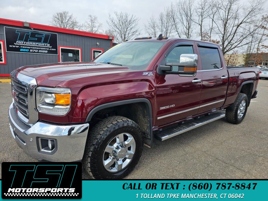 2016 GMC Sierra 3500HD 4WD Crew Cab 153.7" SLT, available for sale in Manchester, Connecticut | TSI Motorsports. Manchester, Connecticut
