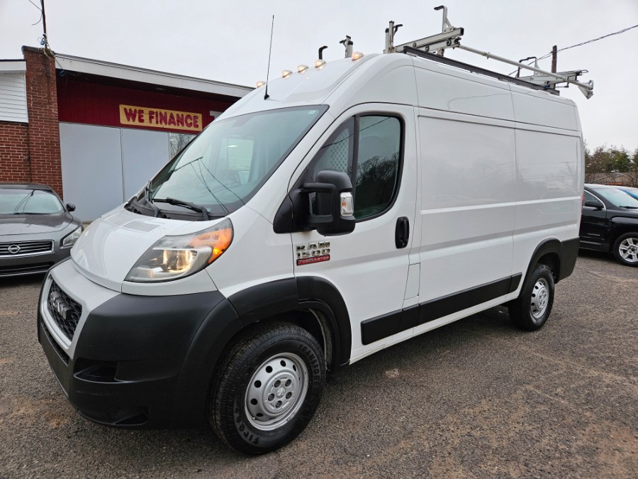 2019 Ram ProMaster Cargo Van 1500 High Roof 136" WB W/Roof Rack & Shelves, available for sale in East Windsor, Connecticut | Toro Auto. East Windsor, Connecticut