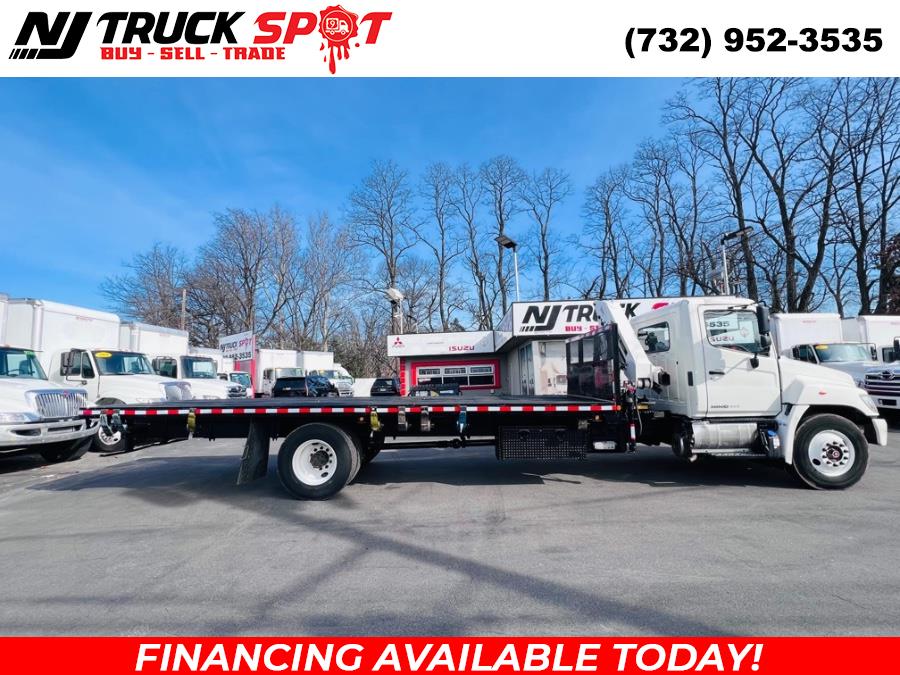 2014 HINO 338 CRANE + FLAT BED, available for sale in South Amboy, New Jersey | NJ Truck Spot. South Amboy, New Jersey