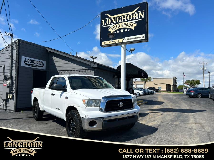 2007 Toyota Tundra 4WD Double 145.7" 5.7L V8 SR5 (SE), available for sale in Mansfield, Texas | Longhorn Auto Group. Mansfield, Texas
