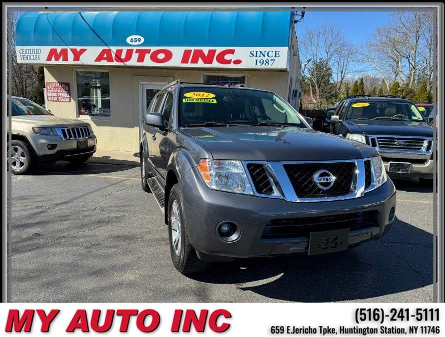 2012 Nissan Pathfinder 4WD 4dr V6 Silver, available for sale in Huntington Station, New York | My Auto Inc.. Huntington Station, New York