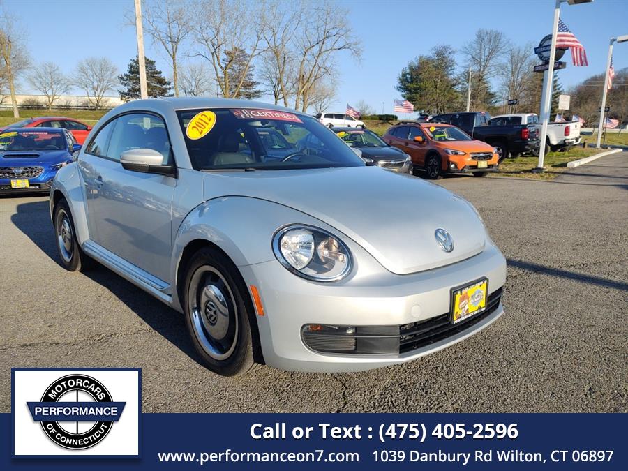 2012 Volkswagen Beetle 2dr Cpe Auto 2.5L PZEV, available for sale in Wilton, Connecticut | Performance Motor Cars Of Connecticut LLC. Wilton, Connecticut