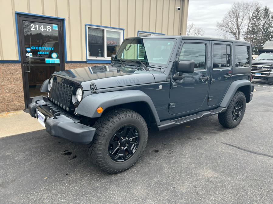 2017 Jeep Wrangler Unlimited Willys Wheeler 4x4, available for sale in East Windsor, Connecticut | Century Auto And Truck. East Windsor, Connecticut