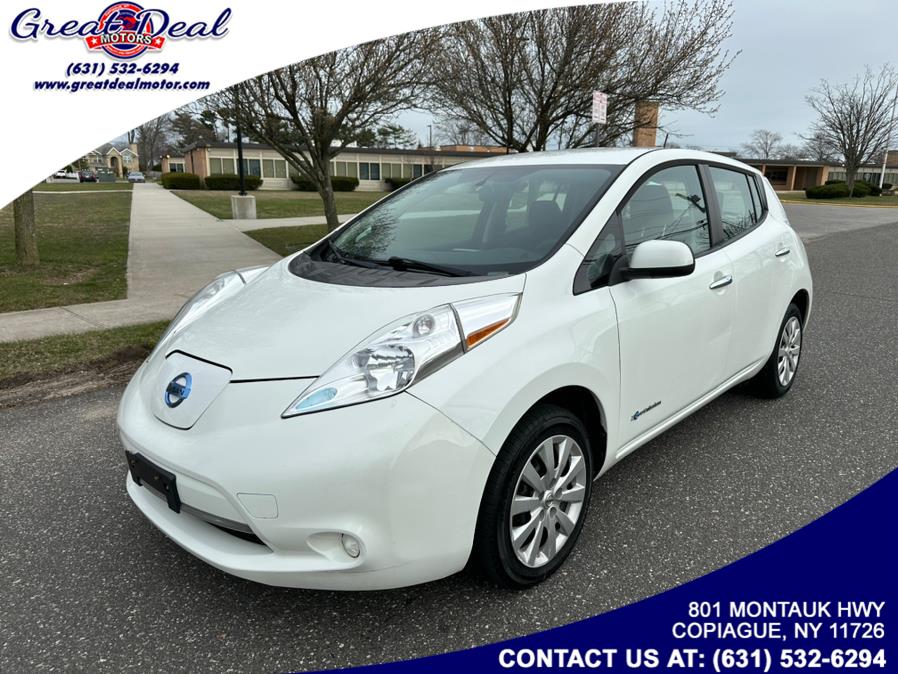 2017 Nissan LEAF S Hatchback, available for sale in Copiague, New York | Great Deal Motors. Copiague, New York